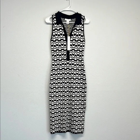 ✨House of Harlow 1960 Black and White Geometric Sheath Dress 👗 - Picture 1 of 13